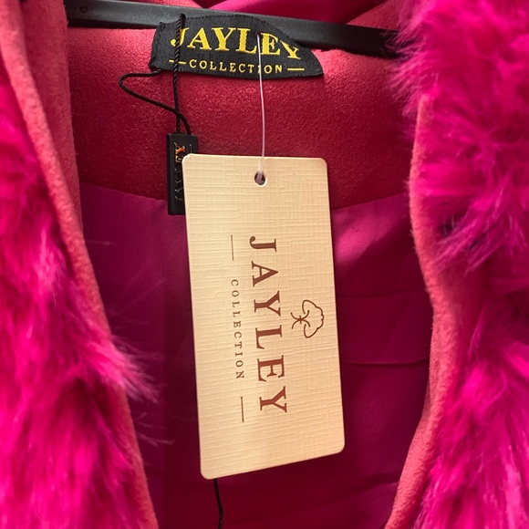 JAYLEY Collection Fur Jacket NWT - Picture 3 of 3